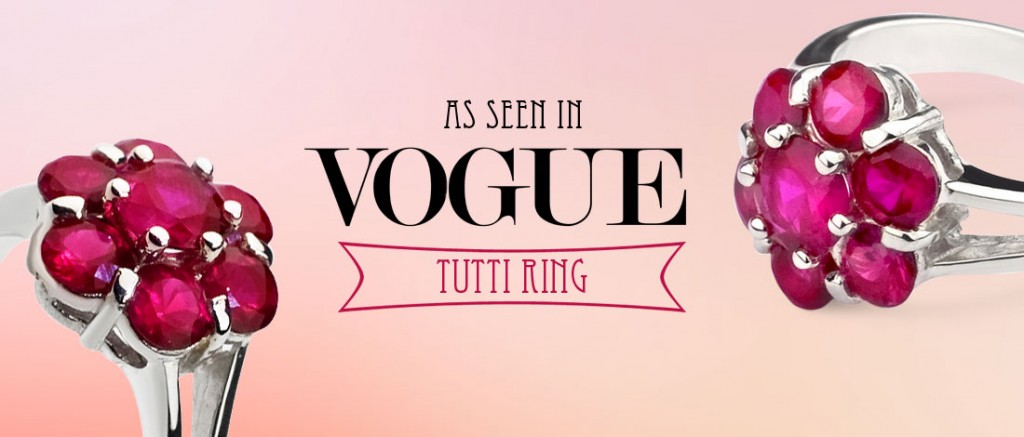 As seen in Vogue, Tutti silver ring